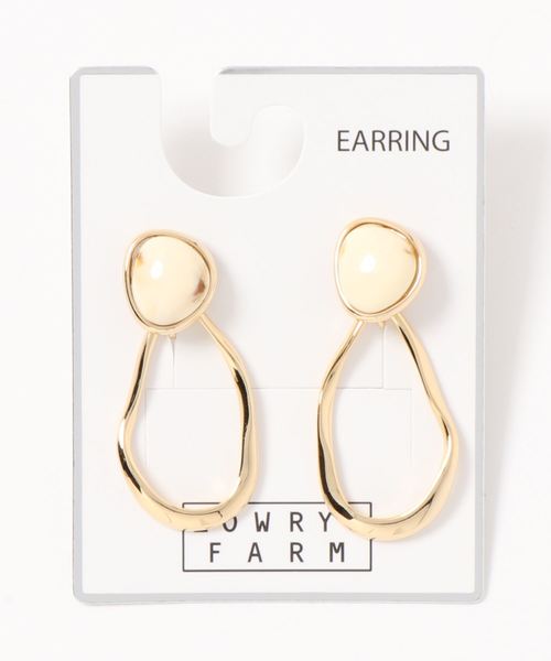 LOWRYS FARM（ローリーズファーム）の「２ＷＡＹジュシヘンケイイヤリング　854931（イヤリング・レディース・ベージュ/アイボリー/ブラウン・FREE）」の3枚目の写真