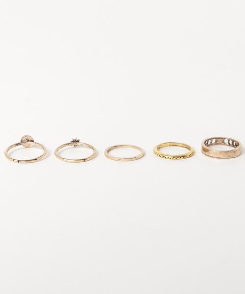 SETUP7(セットアップセブン)の「【SETUP7】リング5点セット(リング・レディース・ゴールド・FREE)」の2枚目の写真