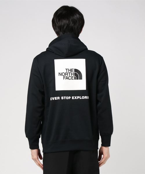 THE NORTH FACE(ザノースフェイス)の「THE NORTH FACE/ザ・ノースフェイス Back Squqre Logo Hoodie バックスクエアロゴフーディ(パーカー)」|ブラック