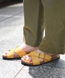 ビルケンシュトック レザー サンダル イエロー BIRKENSTOCK｜ビルケンシュトックのサンダル（イエロー/黄色系