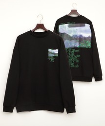 Mark Gonzales/マークゴンザレス EMMA CLOTHES別注 背面プリント ビッグシルエット プルオーバースウェット