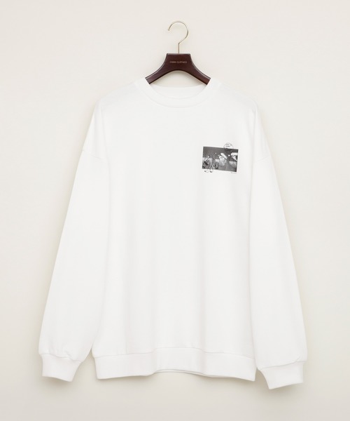Mark Gonzales(マーク・ゴンザレス)の「Mark Gonzales/マークゴンザレス EMMA CLOTHES別注 背面プリント ビッグシルエット プルオーバースウェット(スウェット・メンズ・ホワイト系その他/ブラック系その他/ベージュ系その他/ブルー系その他/ホワイト系その他2/ブラック系その他2/ベージュ系その他2/ブルー系その他2・FREE)」の11枚目の写真