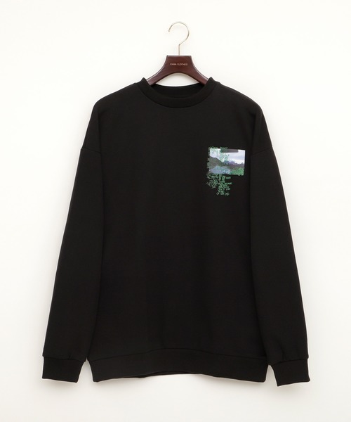 Mark Gonzales(マーク・ゴンザレス)の「Mark Gonzales/マークゴンザレス EMMA CLOTHES別注 背面プリント ビッグシルエット プルオーバースウェット(スウェット・メンズ・ホワイト系その他/ブラック系その他/ベージュ系その他/ブルー系その他/ホワイト系その他2/ブラック系その他2/ベージュ系その他2/ブルー系その他2・FREE)」の9枚目の写真