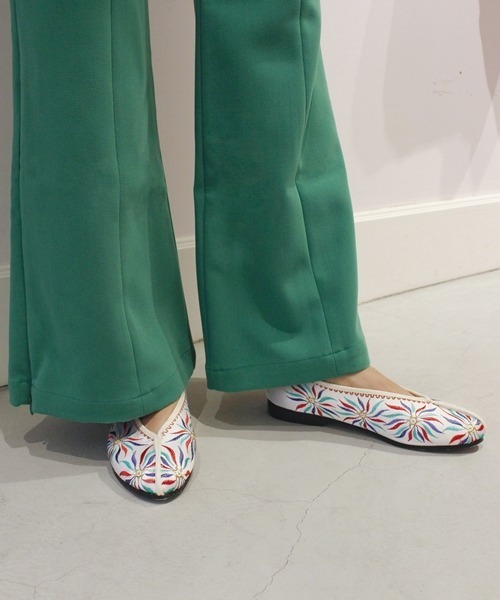 Casselini（キャセリーニ）の「Casselini（キャセリーニ）TAIWAN SHOES（バレエシューズ・レディース・アイボリー/グリーン/ブルー/イエロー/ホワイト/オフホワイト/ブラック/グレー/ネイビー/ピンク/レッド・M/L/S）」の2枚目の写真