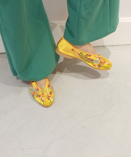 Casselini（キャセリーニ）の「Casselini（キャセリーニ）TAIWAN SHOES（バレエシューズ・レディース・アイボリー/グリーン/ブルー/イエロー/ホワイト/オフホワイト/ブラック/グレー/ネイビー/ピンク/レッド・M/L/S）」の10枚目の写真