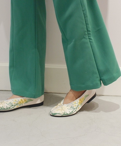 Casselini（キャセリーニ）の「Casselini（キャセリーニ）TAIWAN SHOES（バレエシューズ・レディース・アイボリー/グリーン/ブルー/イエロー/ホワイト/オフホワイト/ブラック/グレー/ネイビー/ピンク/レッド・M/L/S）」の4枚目の写真