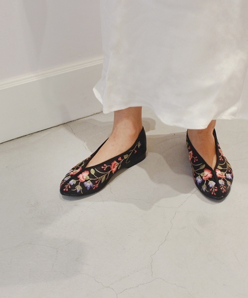 Casselini（キャセリーニ）の「Casselini（キャセリーニ）TAIWAN SHOES（バレエシューズ・レディース・アイボリー/グリーン/ブルー/イエロー/ホワイト/オフホワイト/ブラック/グレー/ネイビー/ピンク/レッド・M/L/S）」の5枚目の写真