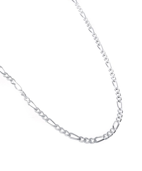 blackdia by 7JEWELRY（ブラックダイヤバイセブンジュエリー）の「blackdia by 7JEWELRY フィガロチェーンネックレス幅3.4mm（ネックレス・メンズ・シルバー・50cm/60cm）」の3枚目の写真