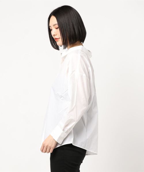 fifth（フィフス）の「2wayスリーブ抜き衿デザインシャツ（シャツ/ブラウス・レディース・ホワイト・MEDIUM）」の3枚目の写真