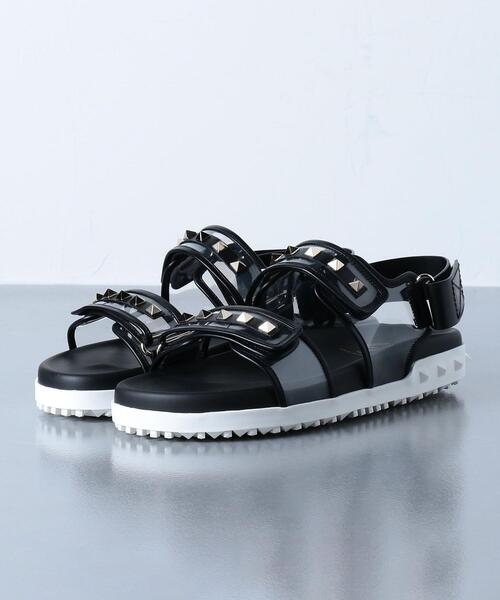 【即日発送】VALENTINO ヴァレンティノ ロックスタッズ サンダル ロックスタッド ラバー スリッパ for ウィメンズ インチ