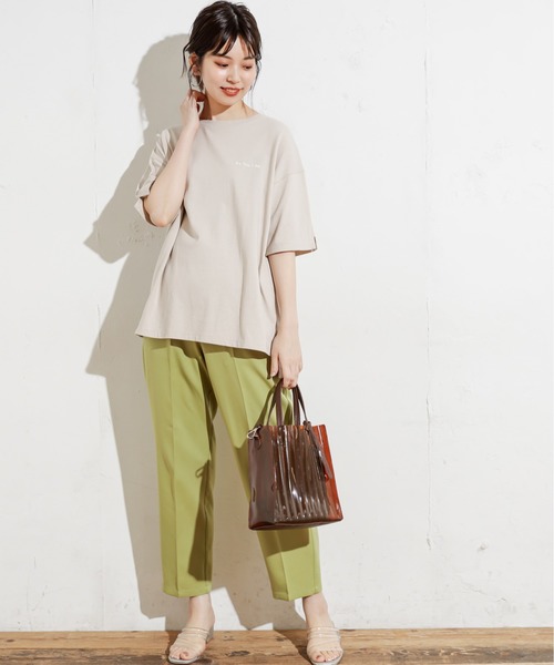 natural couture(ナチュラルクチュール)の「センターブレステーパードカラーパンツ(その他パンツ・レディース・ブラウン/イエロー/グリーン/グレイッシュベージュ・FREE)」の6枚目の写真