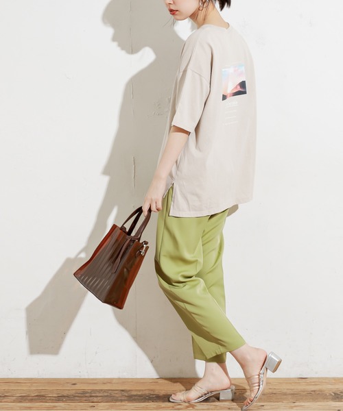 natural couture(ナチュラルクチュール)の「センターブレステーパードカラーパンツ(その他パンツ・レディース・ブラウン/イエロー/グリーン/グレイッシュベージュ・FREE)」の9枚目の写真