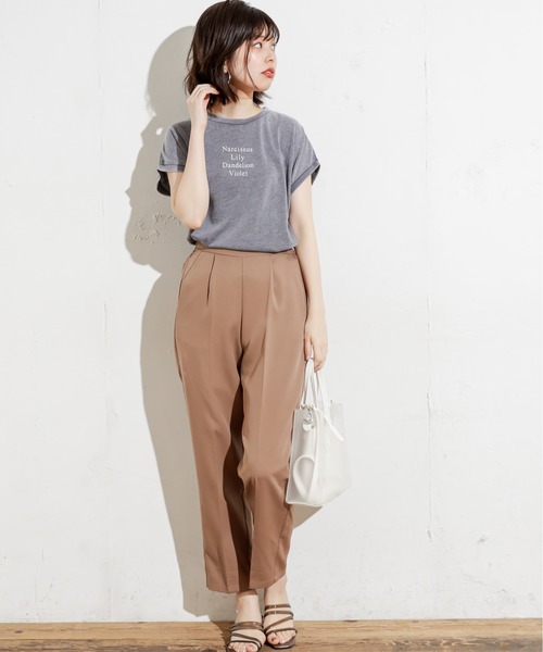 natural couture(ナチュラルクチュール)の「センターブレステーパードカラーパンツ(その他パンツ・レディース・ブラウン/イエロー/グリーン/グレイッシュベージュ・FREE)」の5枚目の写真
