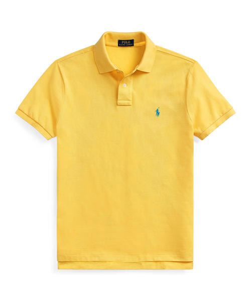 POLO RALPH LAUREN(ポロ ラルフ ローレン)の「アイコニック メッシュ ポロシャツ(ポロシャツ・メンズ・イエロー・SMALL/MEDIUM/LARGE)」の1枚目の写真