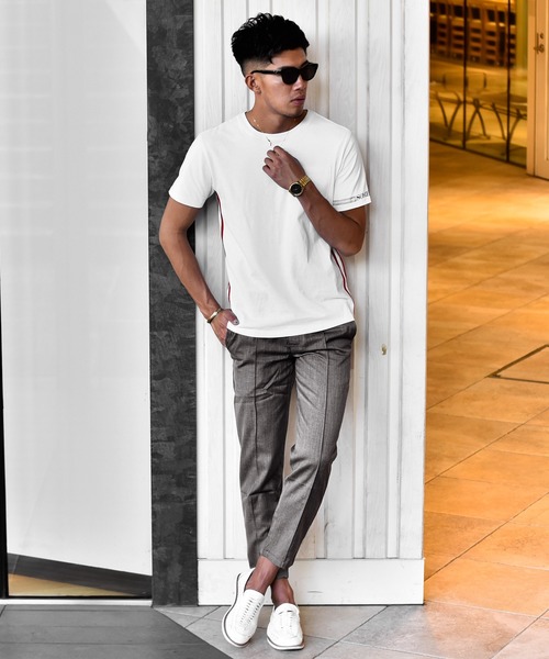 JOKER(ジョーカー)の「かすれ織りセンタープレスラックス イージーパンツ フォーマル 【セットアップ対象アイテムあり】(スラックス・メンズ・グレー/ベージュ/チャコール・XL/L/M)」の10枚目の写真