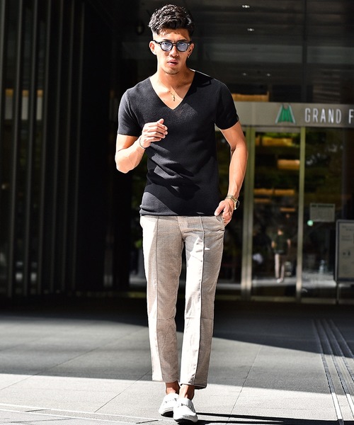 JOKER(ジョーカー)の「かすれ織りセンタープレスラックス イージーパンツ フォーマル 【セットアップ対象アイテムあり】(スラックス・メンズ・グレー/ベージュ/チャコール・XL/L/M)」の13枚目の写真