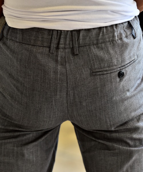 JOKER(ジョーカー)の「かすれ織りセンタープレスラックス イージーパンツ フォーマル 【セットアップ対象アイテムあり】(スラックス・メンズ・グレー/ベージュ/チャコール・XL/L/M)」の12枚目の写真