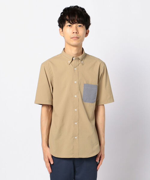 GLOSTER(グロスター)の「SOLOTEX サッカーコンビシャツ(シャツ/ブラウス・メンズ・ネイビー/ブルー系その他/ベージュ・XXL/S/XL/L/M)」の16枚目の写真