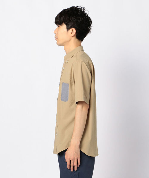 GLOSTER(グロスター)の「SOLOTEX サッカーコンビシャツ(シャツ/ブラウス・メンズ・ネイビー/ブルー系その他/ベージュ・XXL/S/XL/L/M)」の17枚目の写真