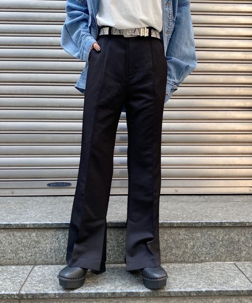 PAGEBOY（ページボーイ）の「サイドスリットフレアパンツ（その他パンツ・レディース・グレイッシュベージュ/レッド系その他5/ブラック・SMALL/MEDIUM）」の19枚目の写真