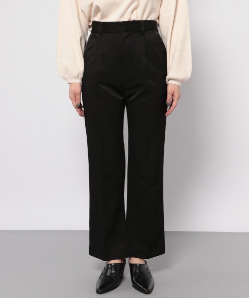 PAGEBOY（ページボーイ）の「サイドスリットフレアパンツ（その他パンツ・レディース・グレイッシュベージュ/レッド系その他5/ブラック・SMALL/MEDIUM）」の13枚目の写真