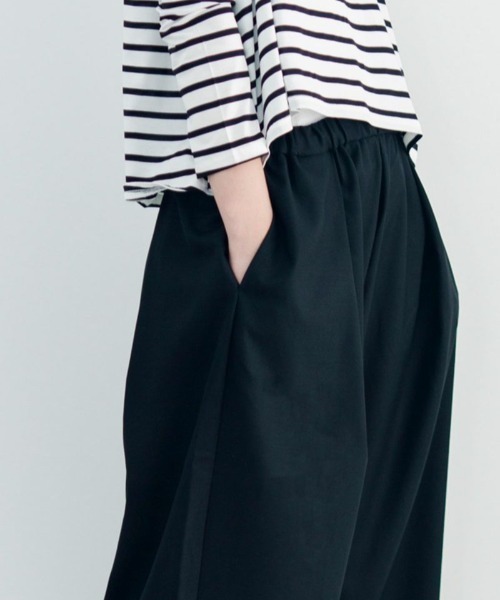 mizuiroind（ミズイロインド）の「T / R / ダブルタックハイライズパンツ（その他パンツ・レディース・ベージュ/ブラウン/ネイビー/ブラック/グレー・2/1）」の14枚目の写真