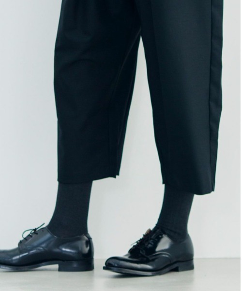 mizuiroind（ミズイロインド）の「T / R / ダブルタックハイライズパンツ（その他パンツ・レディース・ベージュ/ブラウン/ネイビー/ブラック/グレー・2/1）」の10枚目の写真