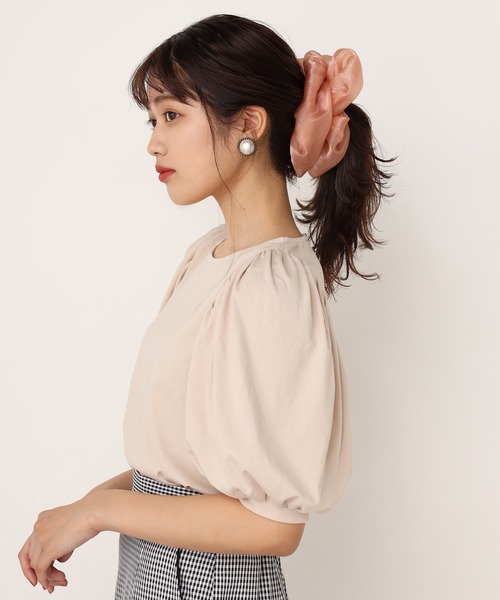 one after another NICE CLAUP（ワンアフターアナザーナイスクラップ）の「ボリュームシュシュ（その他小物・レディース・クリア/ピンク/グレー/オレンジ/ピンク系その他/ホワイト/モカ/シルバー・FREE）」の16枚目の写真