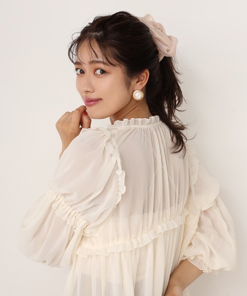 one after another NICE CLAUP（ワンアフターアナザーナイスクラップ）の「ボリュームシュシュ（その他小物・レディース・クリア/ピンク/グレー/オレンジ/ピンク系その他/ホワイト/モカ/シルバー・FREE）」の20枚目の写真