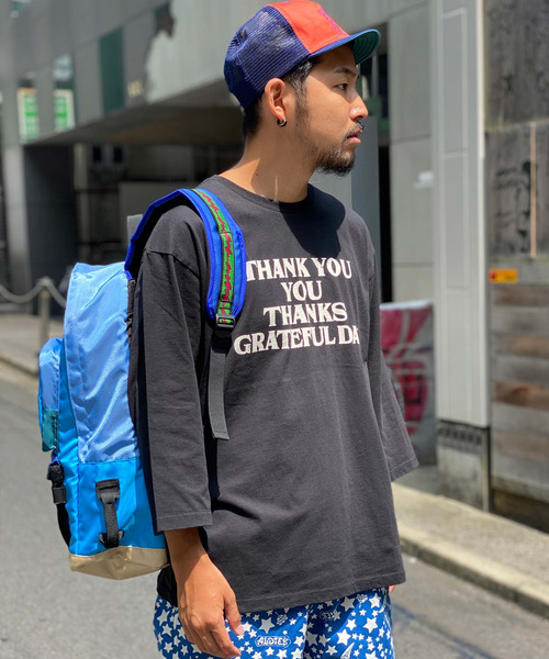ALDIES（アールディーズ）の「Thank You Half Sleeve T / サンキューハーフスリーブT（Tシャツ/カットソー・メンズ・マルチ/ブラック/ホワイト・SMALL/X-LARGE/MEDIUM/LARGE）」の9枚目の写真