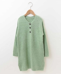 a.v.v（アーヴェヴェ）の「[160]Yヘンリーニットワンピース[WEB限定サイズ]（ワンピース・キッズ）」