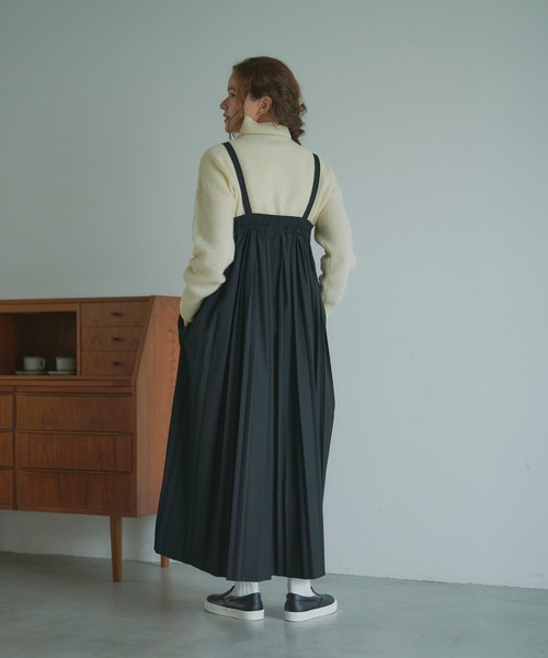 PUAL CE CIN（ピュアルセシン）の「【Du noir】親子プリーツ吊りスカートワンピース（ワンピース・レディース・ブラック/チャコールグレー・FREE）」の15枚目の写真