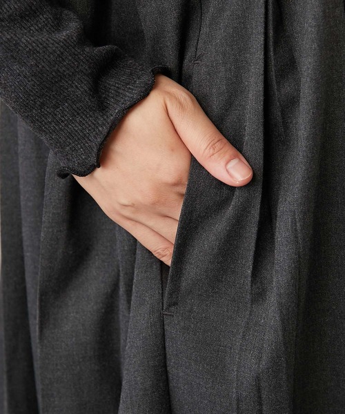 PUAL CE CIN（ピュアルセシン）の「【Du noir】親子プリーツ吊りスカートワンピース（ワンピース・レディース・ブラック/チャコールグレー・FREE）」の20枚目の写真
