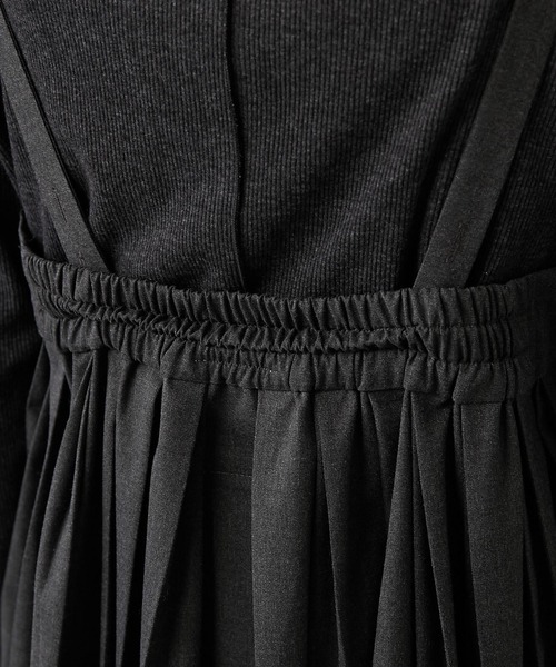 PUAL CE CIN（ピュアルセシン）の「【Du noir】親子プリーツ吊りスカートワンピース（ワンピース・レディース・ブラック/チャコールグレー・FREE）」の21枚目の写真
