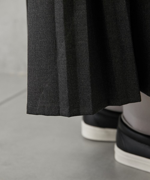 PUAL CE CIN（ピュアルセシン）の「【Du noir】親子プリーツ吊りスカートワンピース（ワンピース・レディース・ブラック/チャコールグレー・FREE）」の22枚目の写真