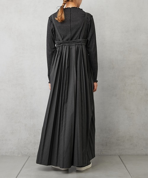 PUAL CE CIN（ピュアルセシン）の「【Du noir】親子プリーツ吊りスカートワンピース（ワンピース・レディース・ブラック/チャコールグレー・FREE）」の18枚目の写真