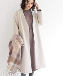 ELENCARE DUE | ・ELENCARE DUE Vネックロングコート＊(その他アウター)