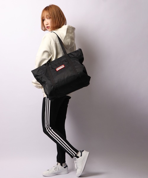 HUNTER ハンター　ブラック　ナイロン トート バッグ HUNTER ハンター バッグ トートバッグ ショルダーバッグ