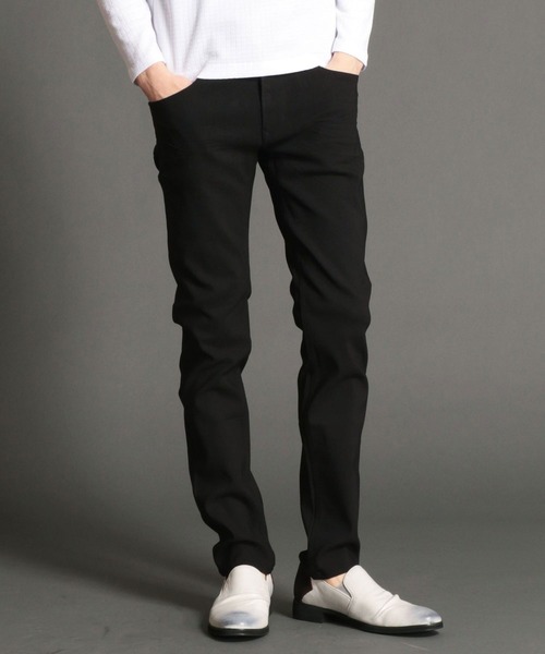 NICOLE CLUB FOR MEN（ニコルクラブフォーメン）の「ハイパーストレッチスキニーパンツ（その他パンツ・メンズ・ホワイト/ベージュ/ブラック/サックスブルー・LARGE/X-LARGE/SMALL/MEDIUM）」の2枚目の写真