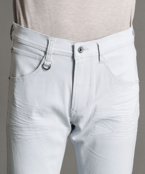 NICOLE CLUB FOR MEN（ニコルクラブフォーメン）の「ハイパーストレッチスキニーパンツ（その他パンツ・メンズ・ホワイト/ベージュ/ブラック/サックスブルー・LARGE/X-LARGE/SMALL/MEDIUM）」の9枚目の写真