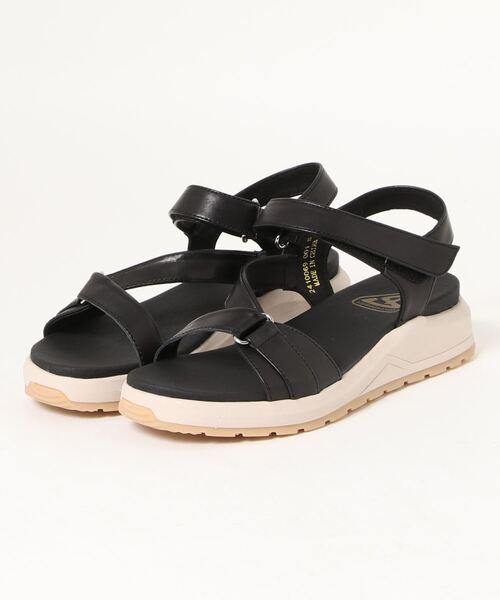 あしながおじさん（アシナガオジサン）の「アシンメトリースポーツサンダル / あしながおじさん（サンダル・レディース・ブラック/ベージュ/アイボリー・LL/S/M/L）」の16枚目の写真