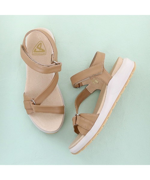 あしながおじさん（アシナガオジサン）の「アシンメトリースポーツサンダル / あしながおじさん（サンダル・レディース・ブラック/ベージュ/アイボリー・LL/S/M/L）」の21枚目の写真