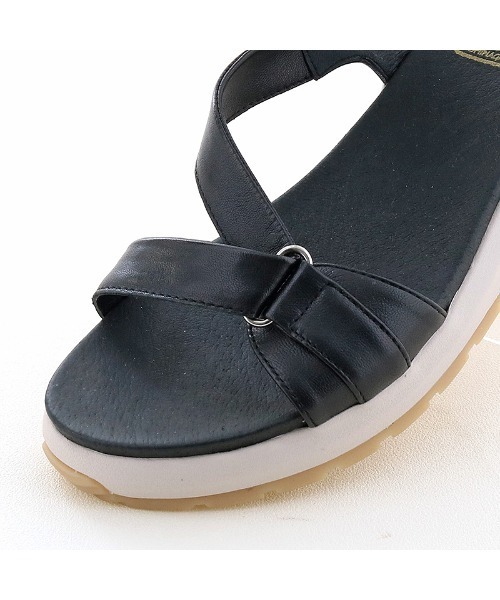 あしながおじさん（アシナガオジサン）の「アシンメトリースポーツサンダル / あしながおじさん（サンダル・レディース・ブラック/ベージュ/アイボリー・LL/S/M/L）」の19枚目の写真