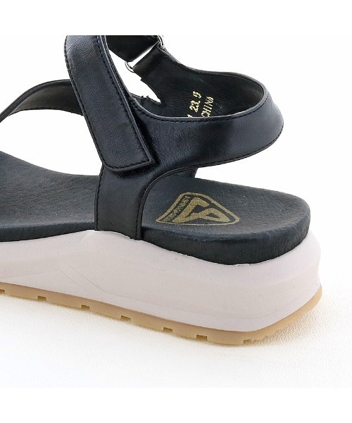 あしながおじさん（アシナガオジサン）の「アシンメトリースポーツサンダル / あしながおじさん（サンダル・レディース・ブラック/ベージュ/アイボリー・LL/S/M/L）」の20枚目の写真