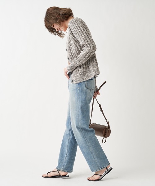 RIVE DROITE（リヴドロワ）の「メランジリブ２WAYカーディガン（カーディガン/ボレロ・レディース・グレー/ベージュ・FREE）」の21枚目の写真