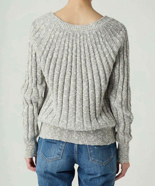 RIVE DROITE（リヴドロワ）の「メランジリブ２WAYカーディガン（カーディガン/ボレロ・レディース・グレー/ベージュ・FREE）」の11枚目の写真