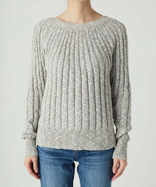 RIVE DROITE（リヴドロワ）の「メランジリブ２WAYカーディガン（カーディガン/ボレロ・レディース・グレー/ベージュ・FREE）」の12枚目の写真