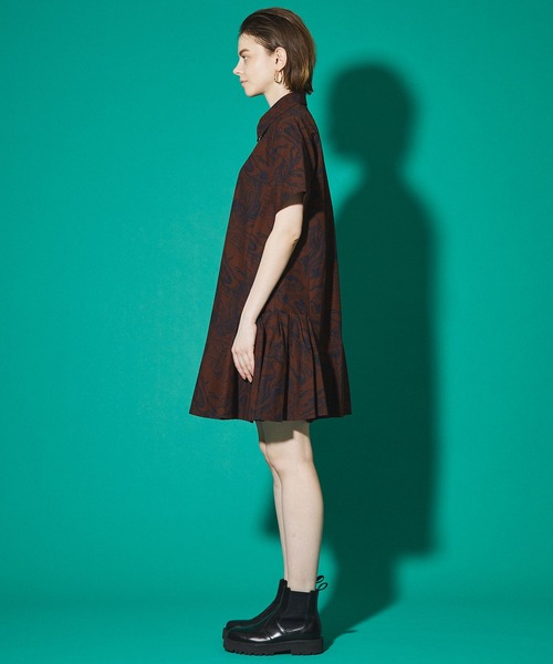 Pulla トーガプルラ マーブルプリントコットンドレス Tp11 Fh273 ワンピース Toga Pulla トーガ プルラ のファッション Toga ワンピース Toga