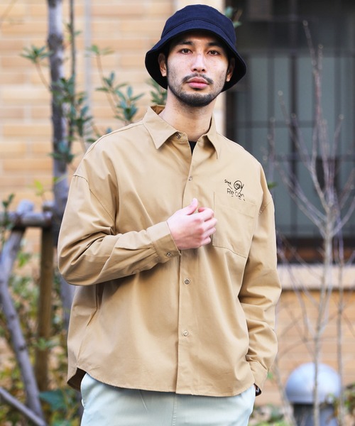 セール マルチイラスト オーバーサイズ ブロードシャツ 長袖シャツ メンズ おしゃれ ビッグシルエット シャツ ブラウス Jiggys Shop ジギーズショップ のファッション通販 Zozotown