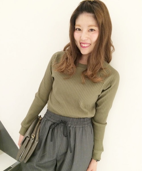 Chico（チコ）の「トタンテレコ長袖P/O（Tシャツ/カットソー・レディース・ホワイト/モスグリーン/ネイビー/グレー・FREE）」の4枚目の写真